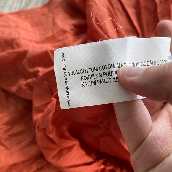 ❗️Last Price Drop❗️MINKPINK No Plans Reversible Dress In Terracotta - Picture 12 of 14